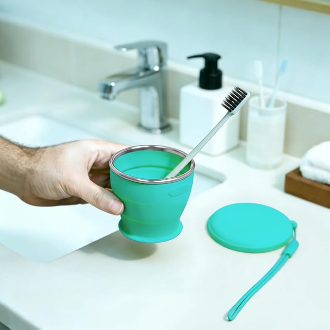 Collapsible Travel Cup, BPA-Free Reusable Water Cup, Lightweight Drinking Cups - Image 7