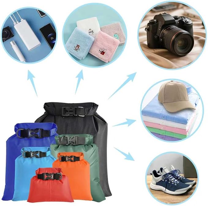 6PCS Dry Bags Waterproof, Lightweight Dry Bags - Image 6