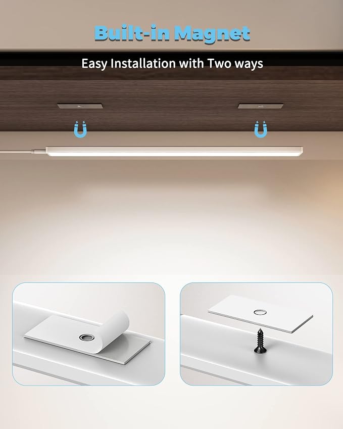 ASOKO Plug-in Under Cabinet Lighting, 16Inch LED Workbench Lights - Image 6
