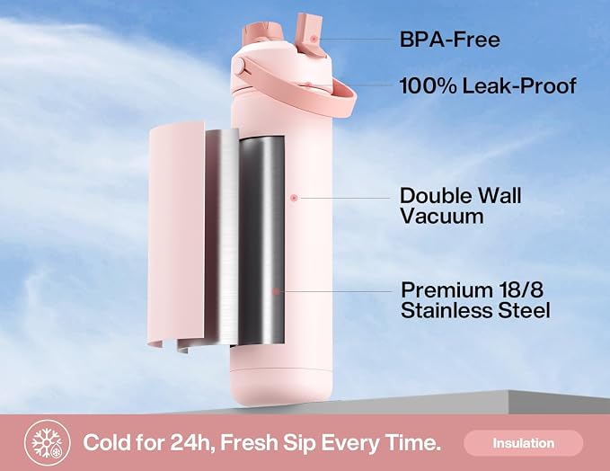 POWCAN 26 oz Insulated Water Bottle - Image 3