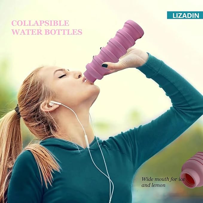 Collapsible water bottles 3 Pack - Image 3