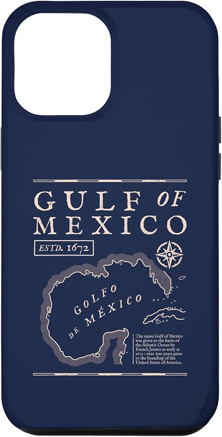 Gulf of Mexico 1672 Historic Map Case by Unknown