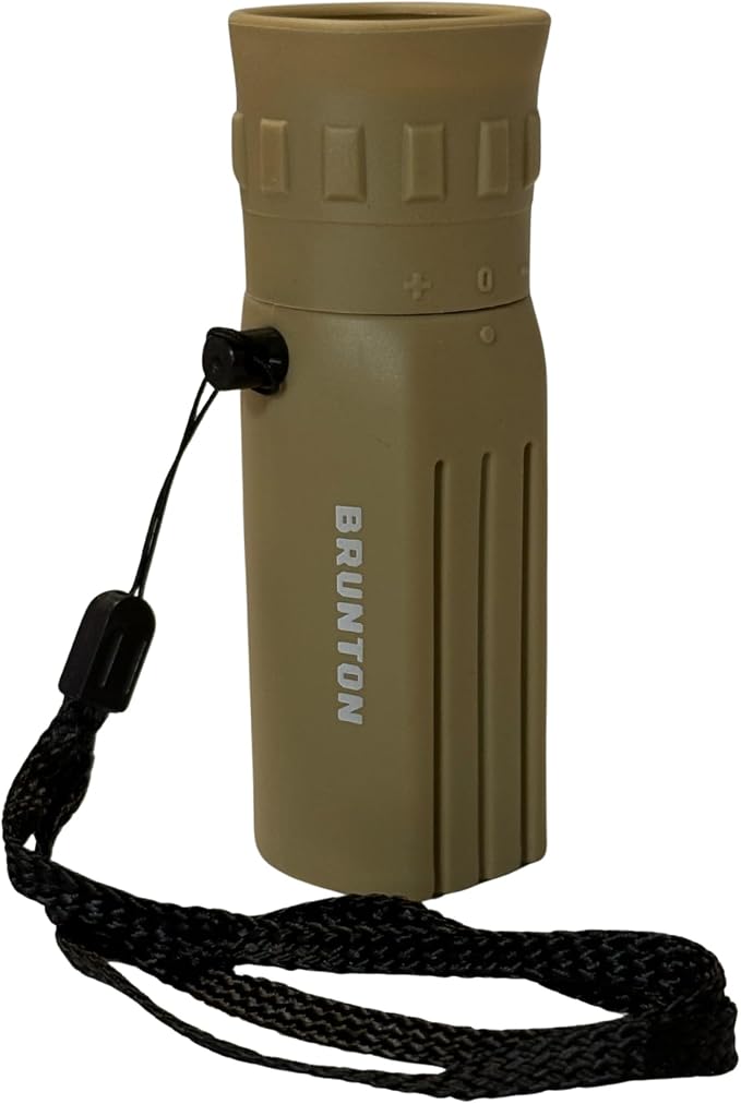 Brunton LITE TECH 8x22 Monocular, Coyote Tan, BaK-4 Prism Glass, Compact Design - Image 4