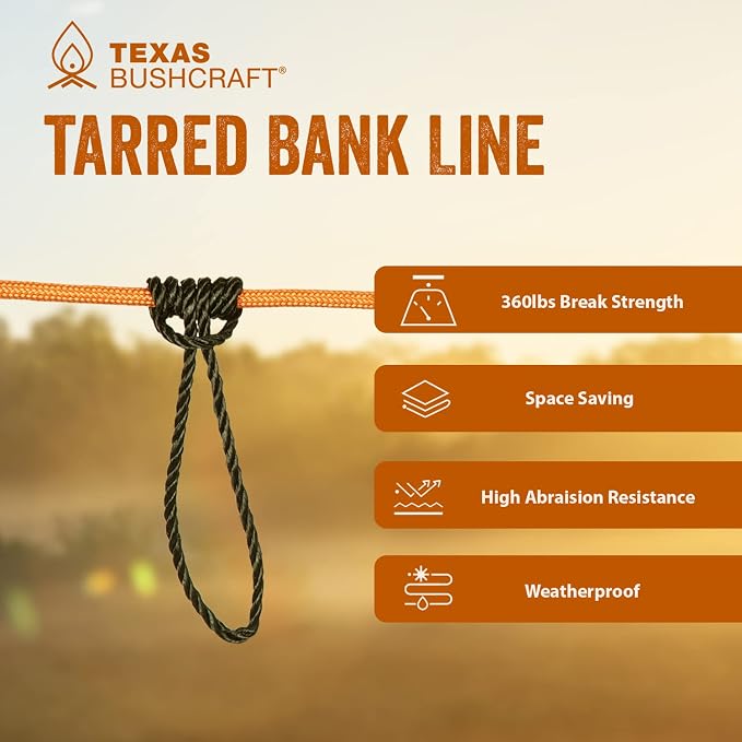 Texas Bushcraft Tarred Bank Line Twine - Image 4