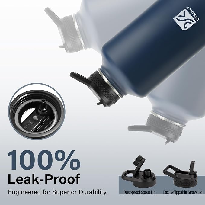 DYSANKY 64 oz Insulated Water Bottle | Upgraded Thickened Stainless Steel Water - Image 5