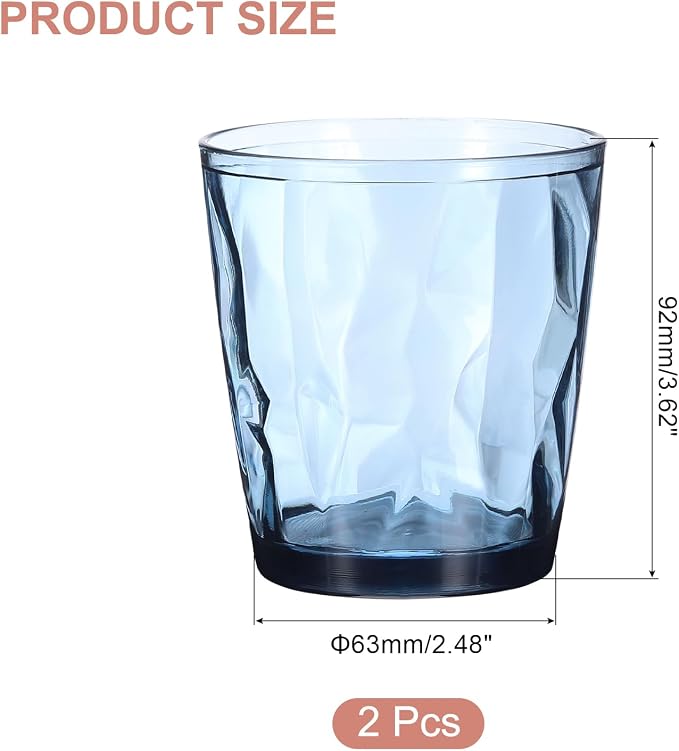 uxcell 10oz Acrylic Drinking Glasses - Image 2