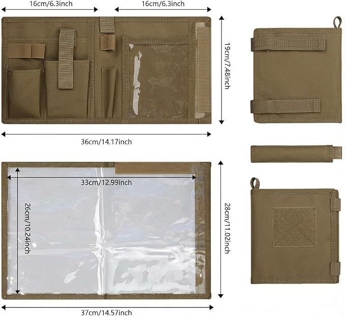 KOSIBATE Map Case, Military Map Protector, Water-Resistant Map Pouch Holder - Image 6