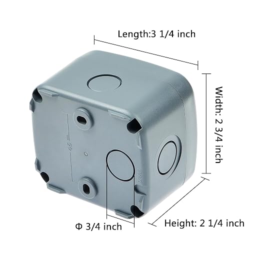 Nineleaf Junction Box, Electrical Box IP66 Water Resistant Dustproof ABS - Image 6