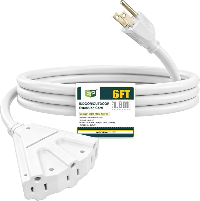 EP 6 Ft Outdoor Extension Cord by ENERGYPRO