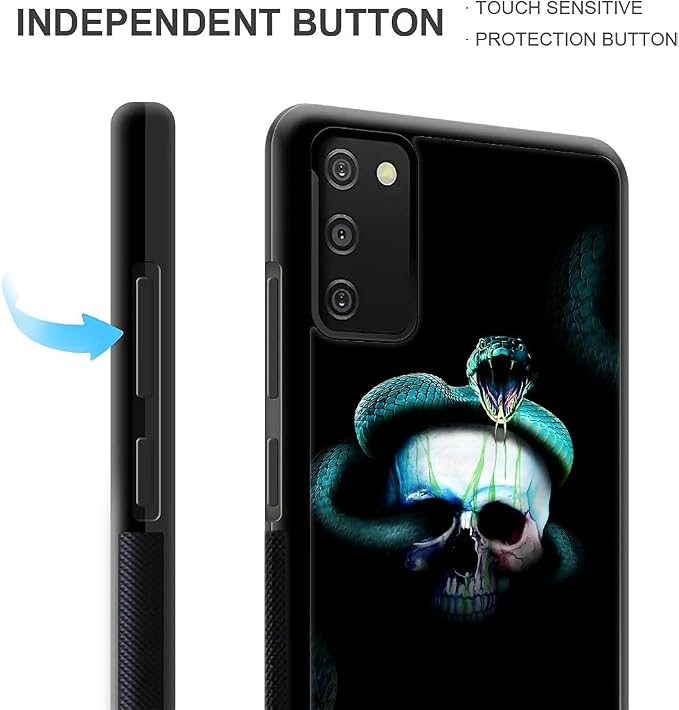 for Samsung Galaxy S20 FE Case, Skeleton Winding Snake Pattern Graphic Design - Image 4