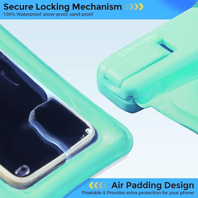 ProCase 2 Pack Floating Waterproof Phone Pouch IPX8, Universal Dry Bag Fits - Image 7