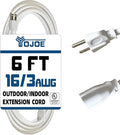 YOJOE Indoor Outdoor Extension Cord, 3 Prong 13A Weatherproof Power Cord by YOJOE
