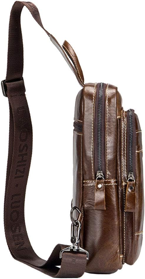 Leather Sling Bag Backpack Daypack Handbag - Image 3