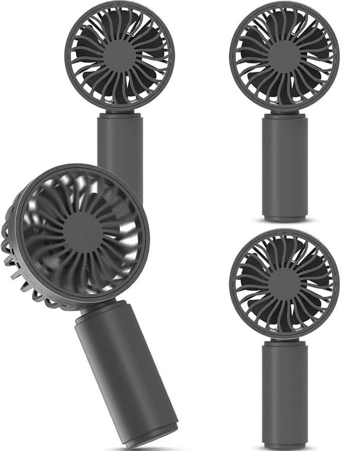 JODNO Mini Portable Handheld Fan 4-Pack, USB Rechargeable Battery Powered Small by JODNO