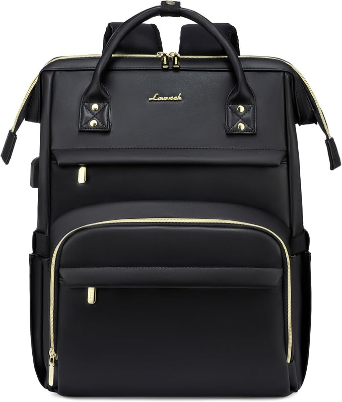 LOVEVOOK Leather Laptop Backpack by LOVEVOOK