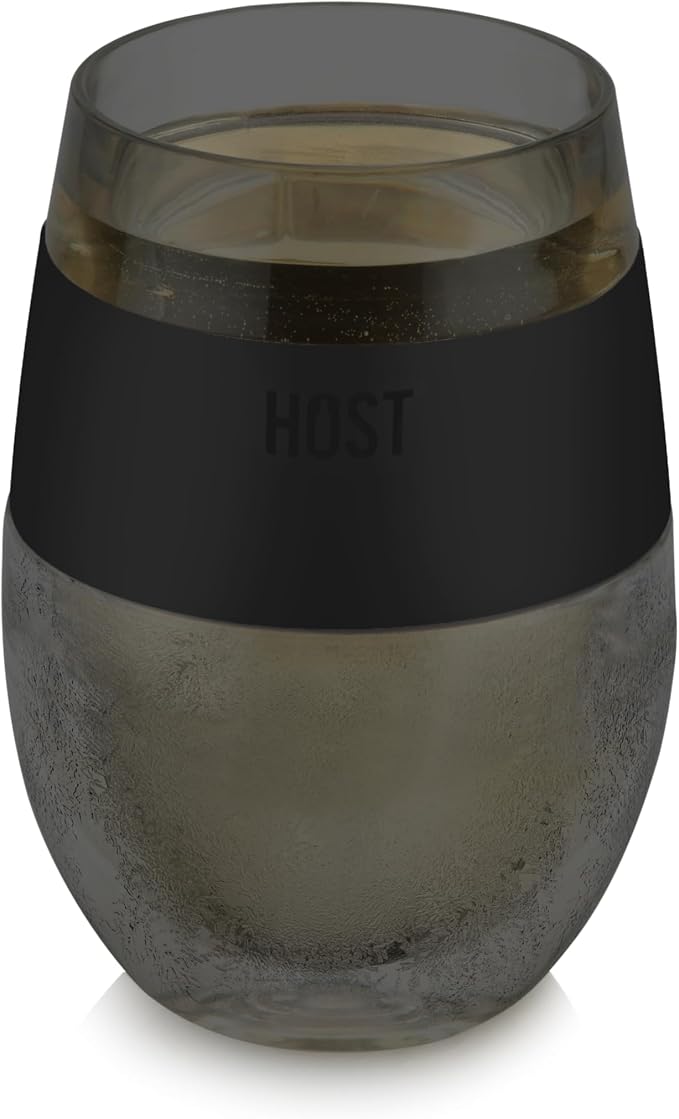 HOST Wine Freeze Cooling Cup, Plastic Double Wall Insulated Freezable Drink by HOST