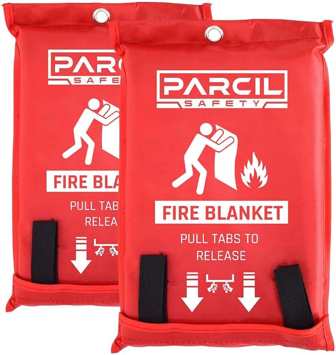 Parcil Safety PD-452 Emergency Fire Blanket Car Emergency Kit Fire Extinguisher by ParcilDistribution