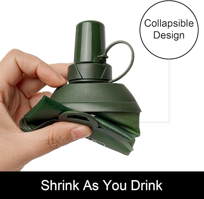 WILDREEDS 250ml Soft Flask, TPU Collapsible Soft Water Bottle - Image 5