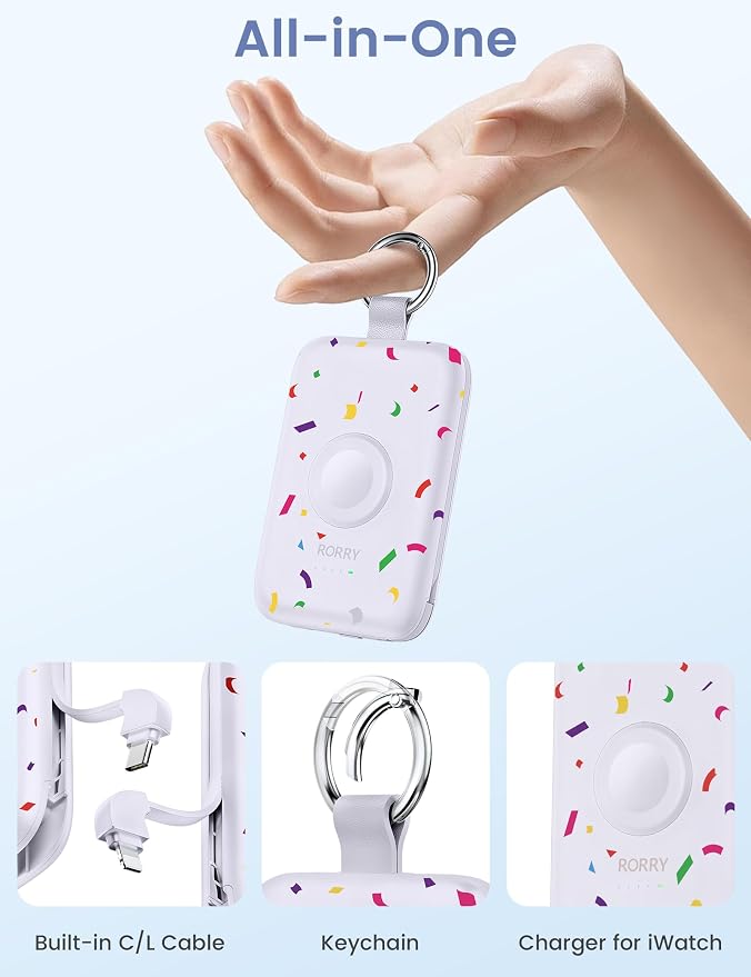 RORRY Portable Charger, 10000mAh PD 20W Fast Charging Portable Charger Power - Image 2