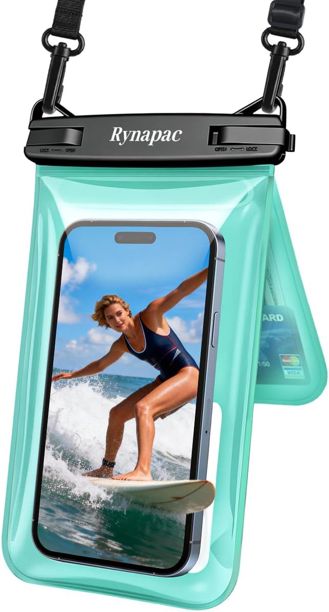 Rynapac IPX8 Waterproof Phone Pouch Floating, Double Space Waterproof Phone Case by Rynapac