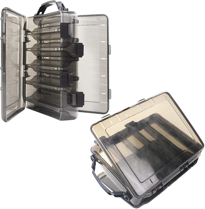 Fishing Tackle Box Set – 2-Pack Double-Sided Reversible Lure Organizer by HEROWORLD