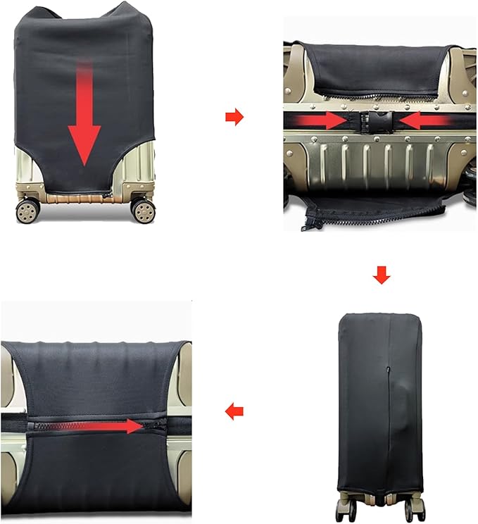 WUJIAONIAO Travel Luggage Cover Baggage Suitcase Cover Protector Skins 18-32 - Image 3