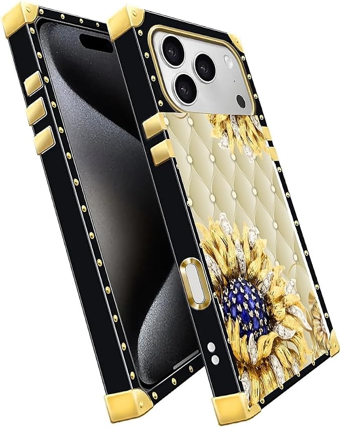 for iPhone 17 Pro Max Case Luxury Golden Decoration - Image 3