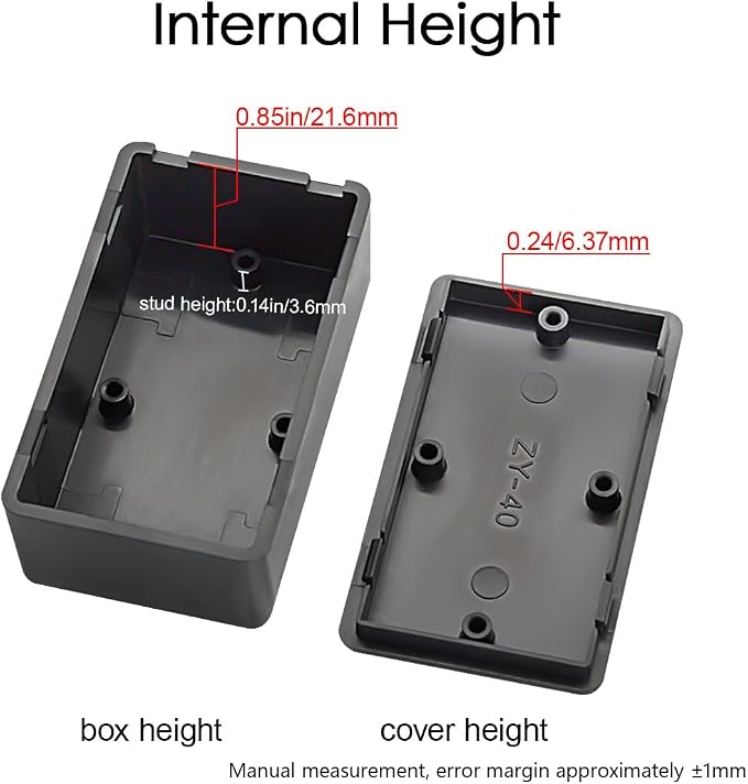 LeMotech 5Pcs ABS Plastic Electrical Project Case Power Junction Box, Project - Image 4