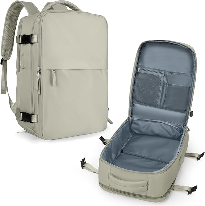 coowoz Black Travel Backpack For Women Men Airline Approved, Carry On Backpack by coowoz