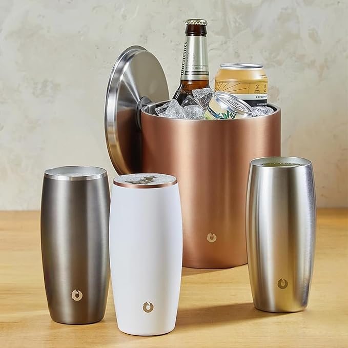 SNOWFOX Insulated Beer Glasses, Premium Vacuum Insulated Stainless Steel - Image 6
