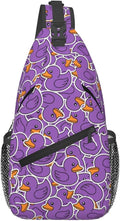 Cute Duck Sling Bag For Women Men Fashion Print Backpack Crossbody Shoulder Bag by Unknown