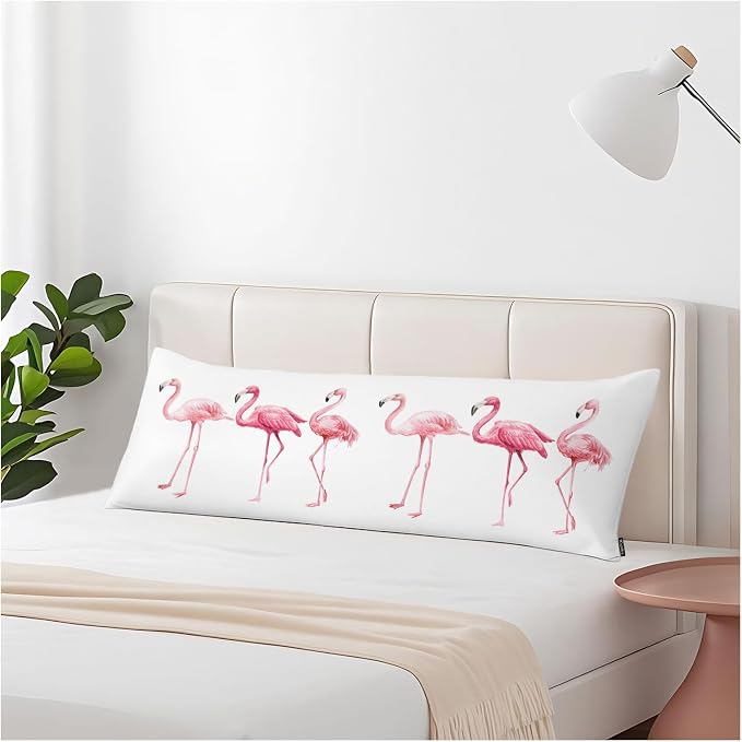 Body Pillowcases with Zipper Flamingo, Cozy Body Pillow Covers Cushion Cover 20 by Unknown