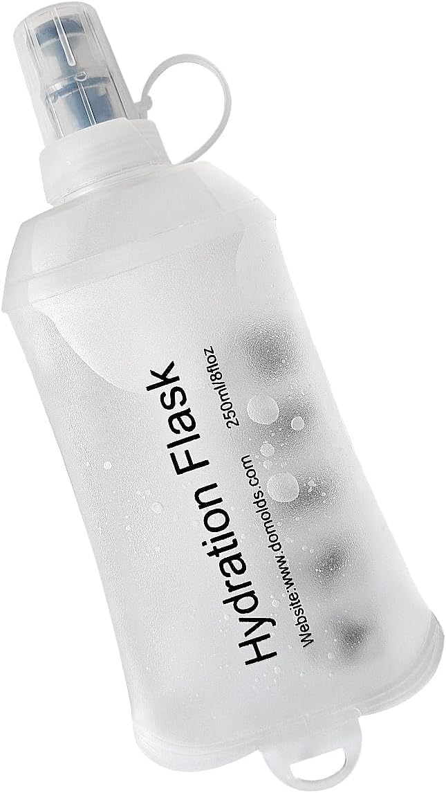 WILDREEDS 250ml Soft Flask, TPU Collapsible Soft Water Bottle by WILDREEDS