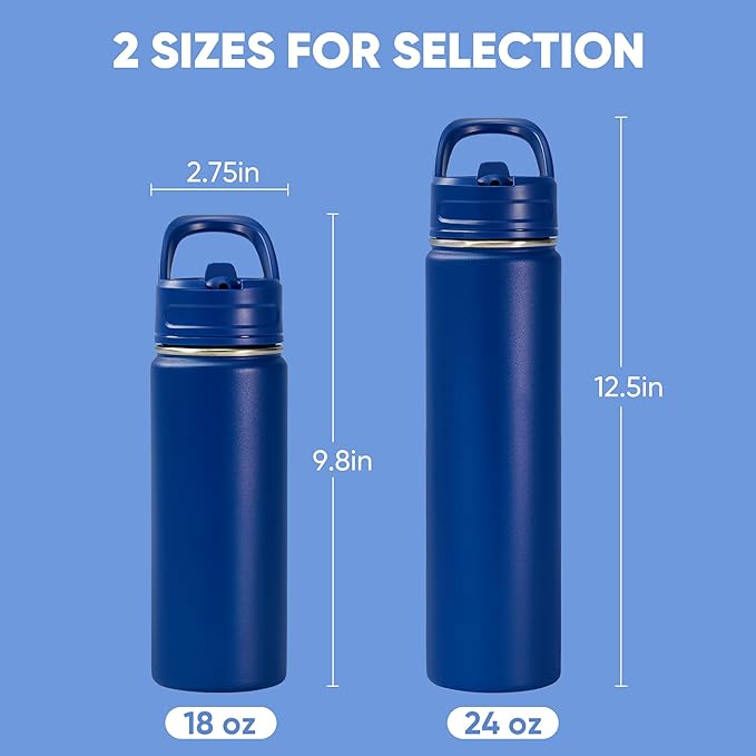 Fijinhom 24oz Insulated Stainless Steel Water Bottle - Image 2