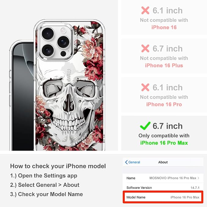 MOSNOVO Case for iPhone 16 Pro Max - Image 2