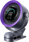 KIMMOO Portable Clip on Fan, 100-Speed Rechargeable USB Fan by KIMMOO