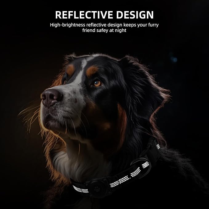 Upgraded AirTag Dog Collar, IP68 Waterproof Air Tag Dog Collar Holder, - Image 4