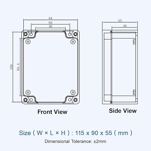 LeMotech Junction Box with Clear Cover IP65 Waterproof Project Box Dustproof - Image 8