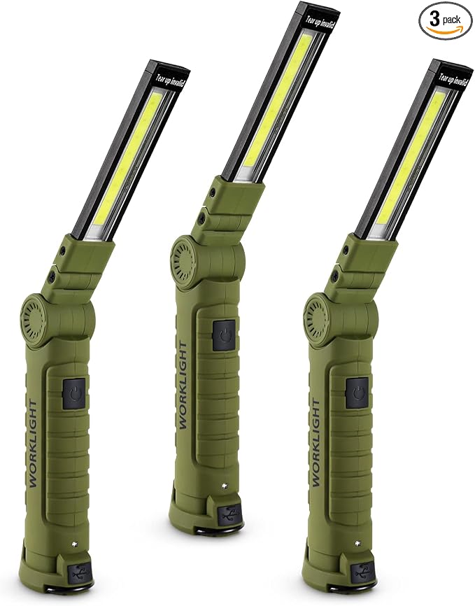 Lmaytech 3 Pack Rechargeable LED Work Lights by Lmaytech
