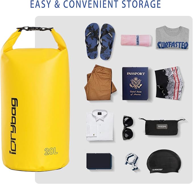IDRYBAG Dry Bag for Kayaking Waterproof 2L/5L/10L/15L/20L, Small Dry Sack - Image 4