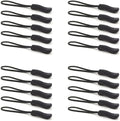 Upgraded 20PCS Premium Black Zipper Pulls by OXT