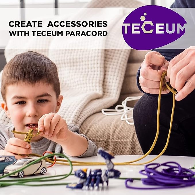 TECEUM Reflective Paracord Rope 1000 – 1000ft/200ft/100ft/50ft – 40+ Colors – - Image 7