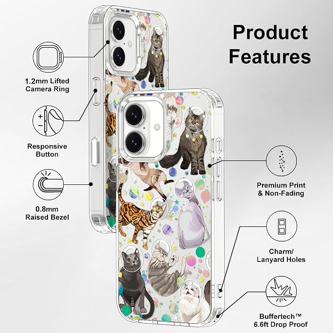 MOSNOVO for iPhone 17 Case | Military Grade 6.6ft Drop Tested | Camera Control - Image 7