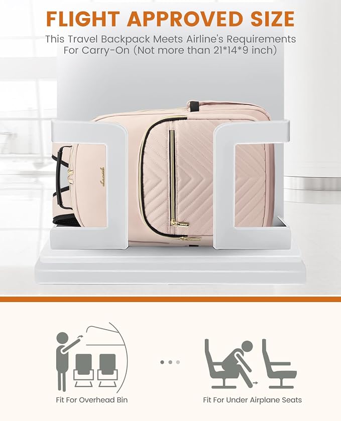 LOVEVOOK Laptop Backpack Purse for Women, Work Travel Computer Bags, College - Image 8
