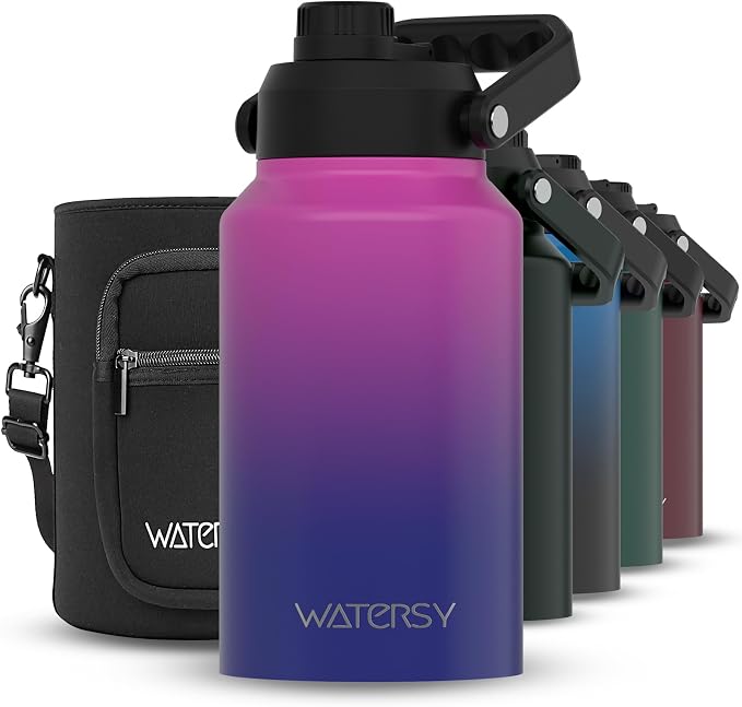 WATERSY 2/3 Gallon Water Bottle Insulated, BPA Free&Leak Proof, 87oz Stainless by Watersy