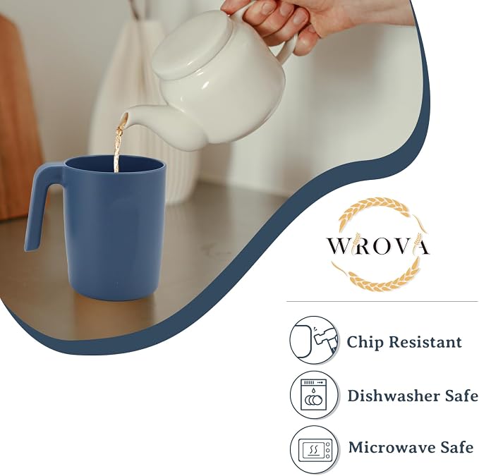 Wrova 16oz Wheat Straw Cups - Image 3