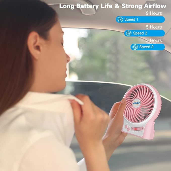 efluky 3-Speed Mini Desk Fan - Image 3
