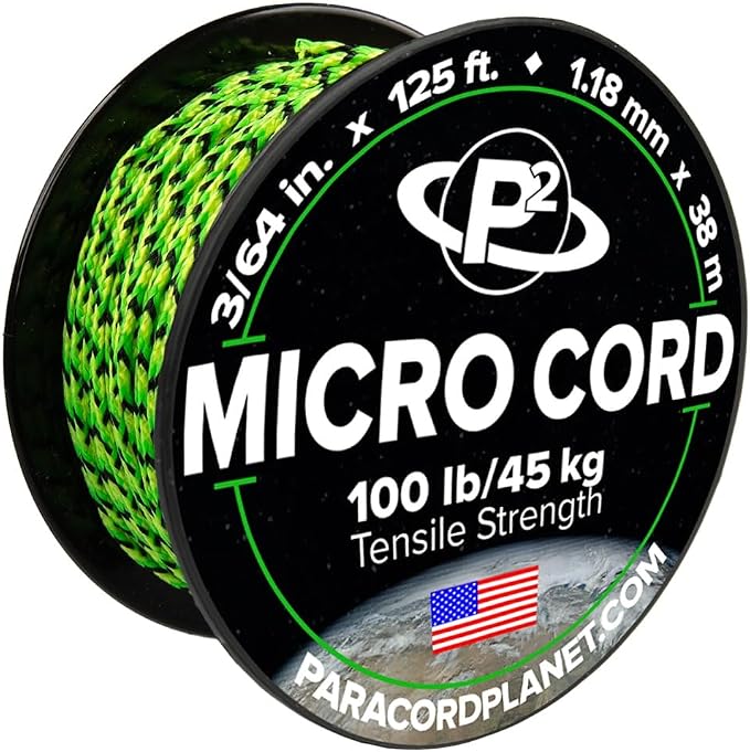 Paracord Planet Micro Paracord – Thin Braided Cord by ParacordPlanet