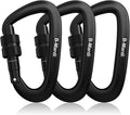 B-Mardi Carabiner Clips Heavy Duty 12kN-Lightweight Locking Carabiners by B-Mardi