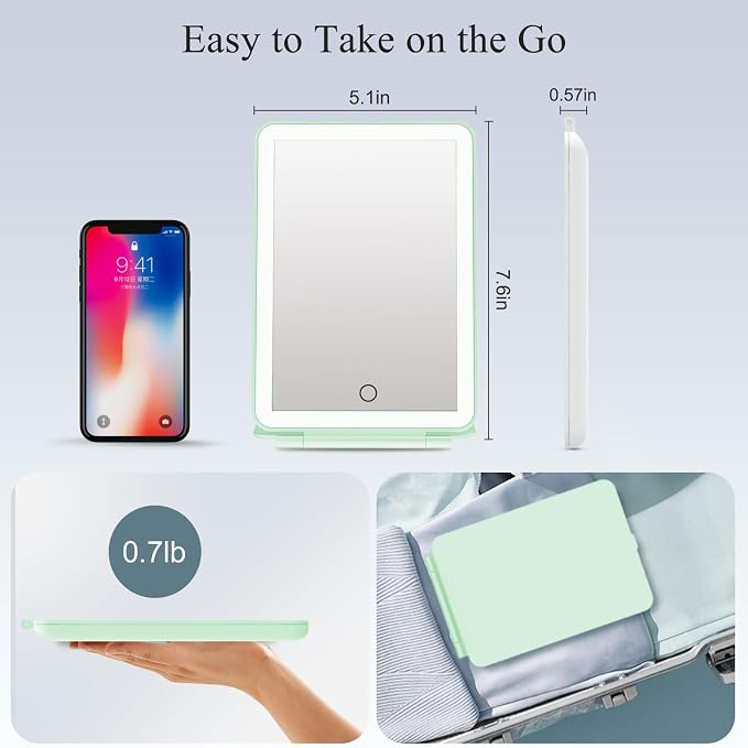 FUNTOUCH Rechargeable Travel Makeup Mirror - Image 5